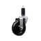 Service Caster 4'' SS Soft Rubber Wheel Swivel 1-1/4'' Expanding Stem Caster SCC-SSEX20S414-SRS-114 - alternate 1